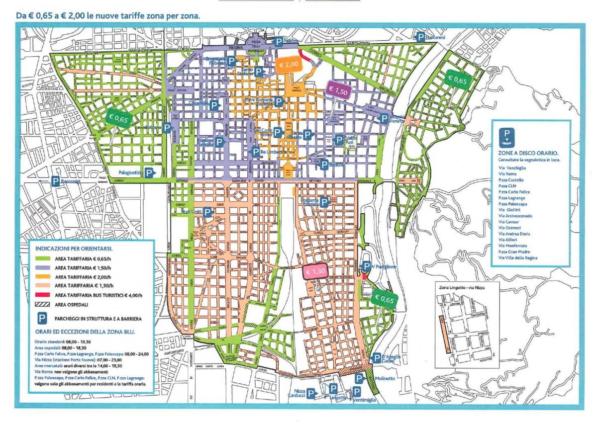 zemljevid milan parkirišče 