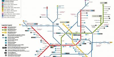 Milan prevoz zemljevid