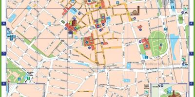 Milano italija znamenitosti na zemljevidu