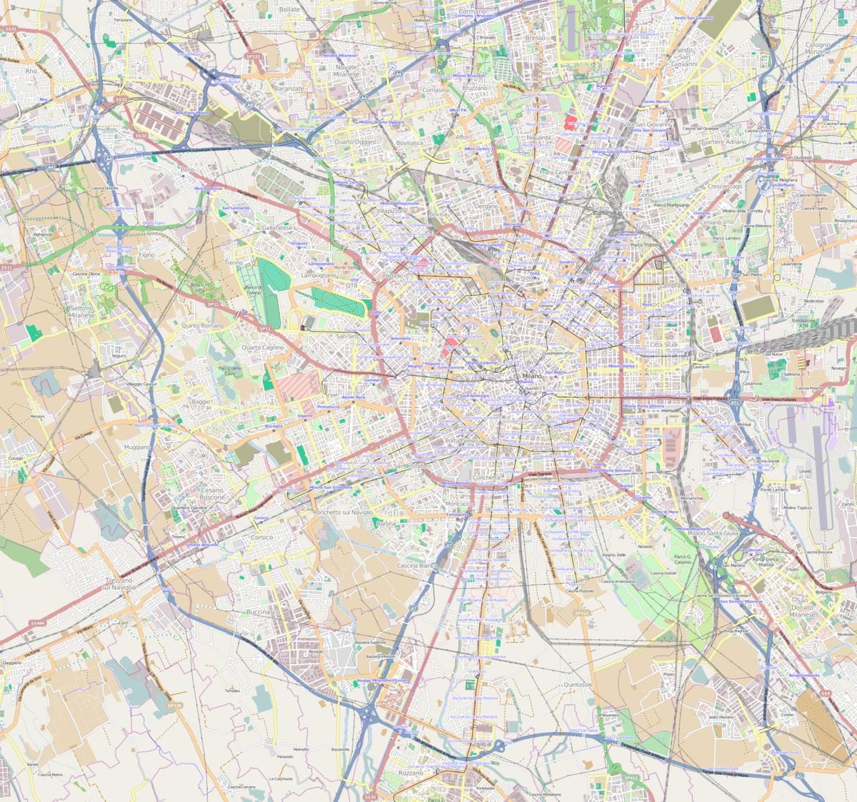 zemljevid milano rogoredo železniške postaje