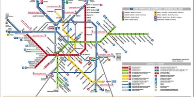 Milano centrale železniške postaje zemljevid